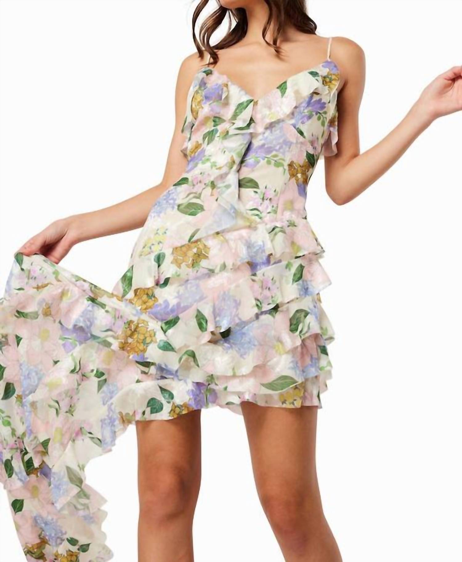 ELLIATT Cosima Dress in multi - women's dress - alternate view