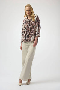 Joseph Ribkoff - Sorell Sweater Knit Animal Print Tunic
