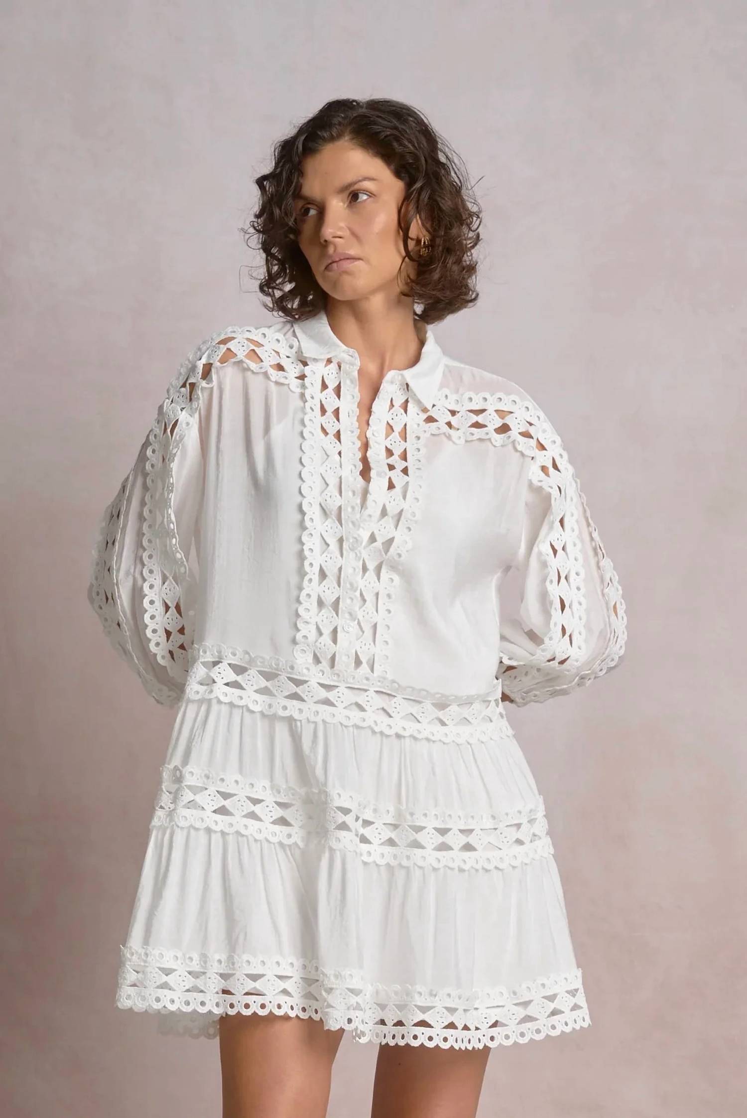 Elan - Solace Lace Detail Dress