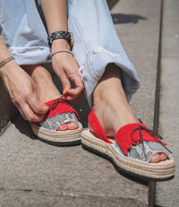Numa By Spanians - Women's Fringes Wedge Sandal Narrow