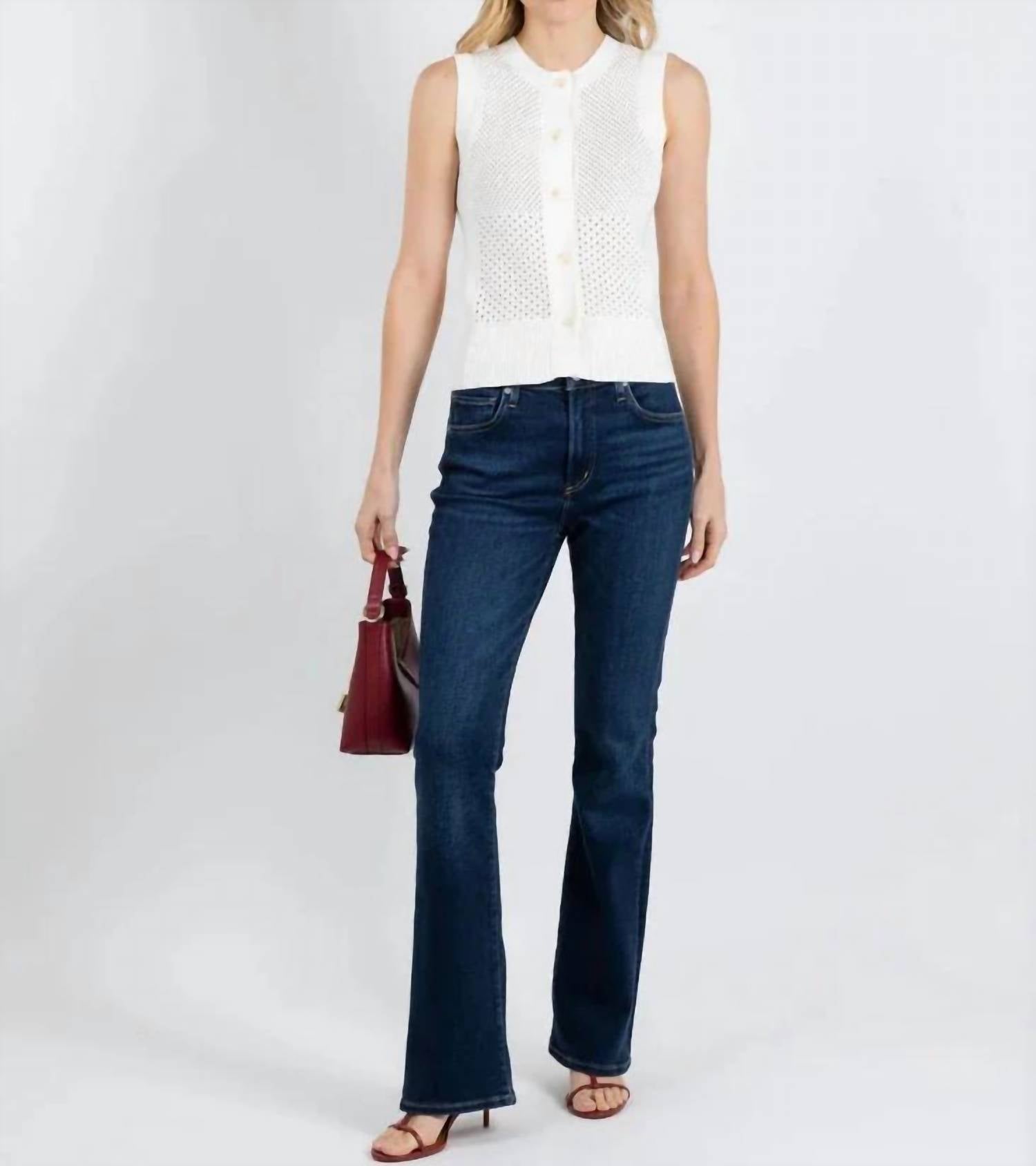 Brodie Cashmere - Mix Pointelle Tank