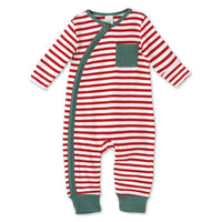 Tesa Babe - Baby Unisex Holiday Stripes Romper