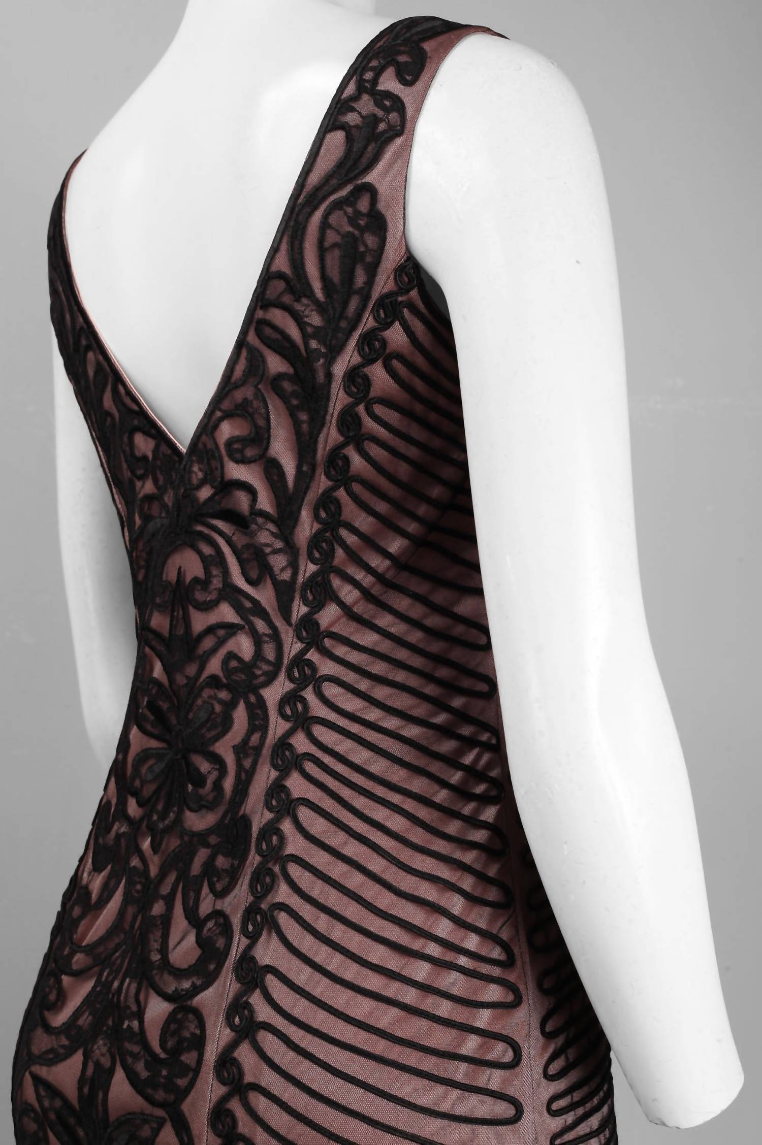 Sue Wong - Embroidered Swirl Party Dress