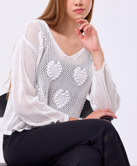 French Kyss - Crochet Heart Top