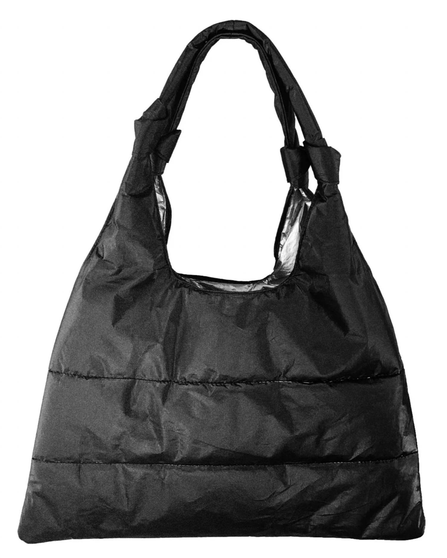 Hi Love Travel Women's Love Me Knot Puffer Purse Tote in black - women's bag