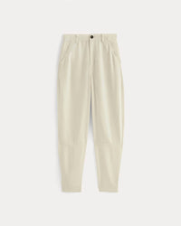 Everlane Women's Slouchy Curved Leg Buttersoft Chino Pants in bone - women's pants - view 4