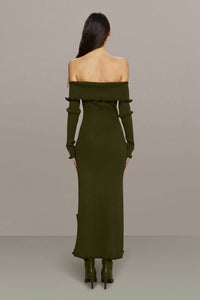 Amur - Meadow Lettuce Edge Midi Dress