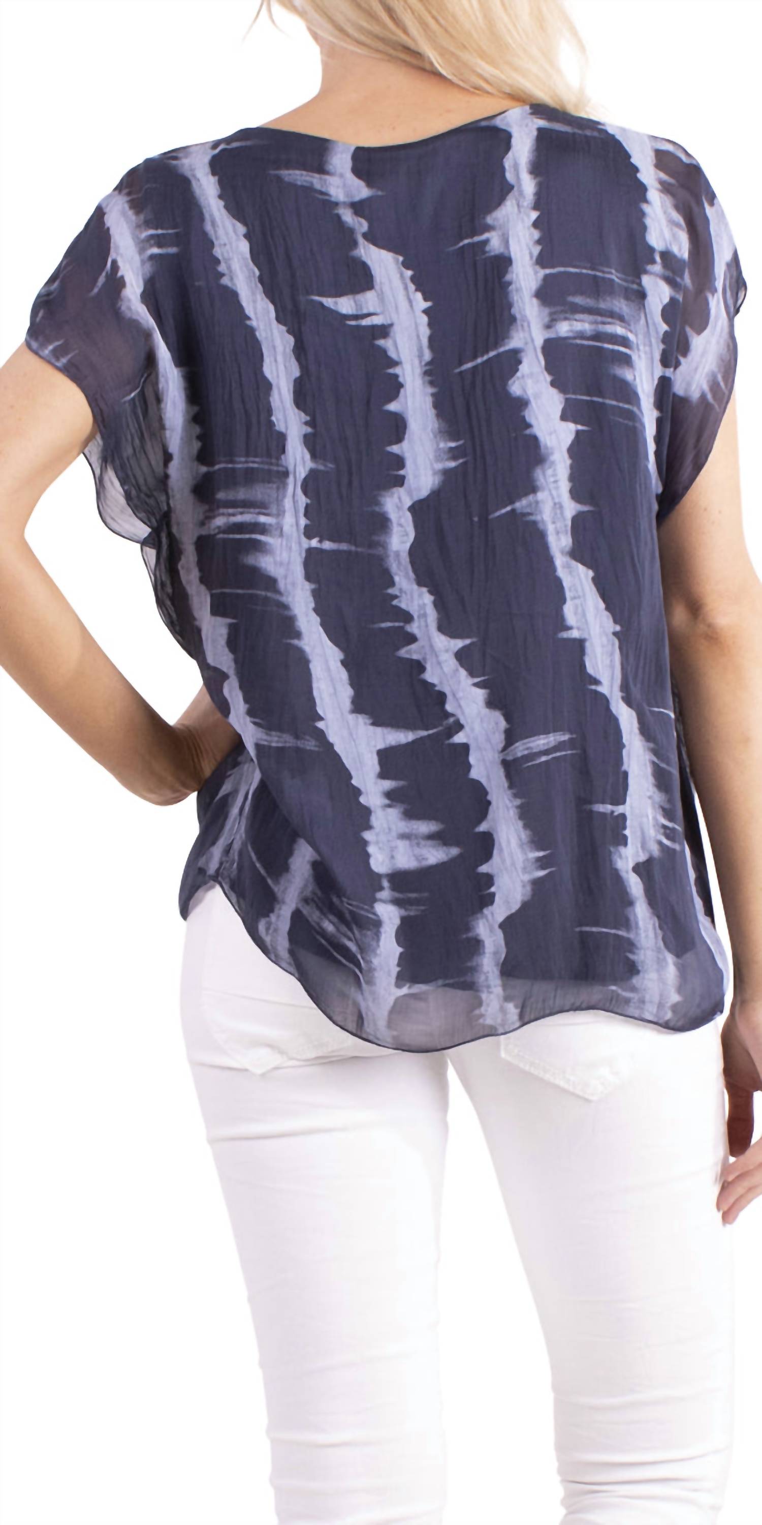 Gigi Moda - Natacha Short Sleeve Tie Dye Top