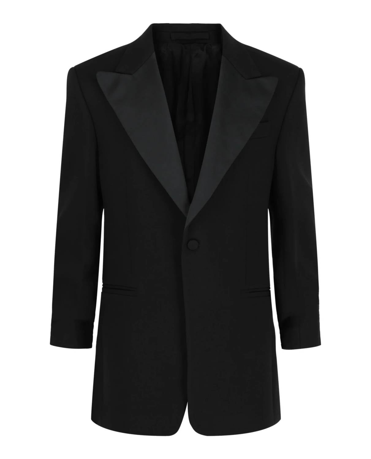 Salvatore Ferragamo - Men's Silk Peaked Lapel Blazer