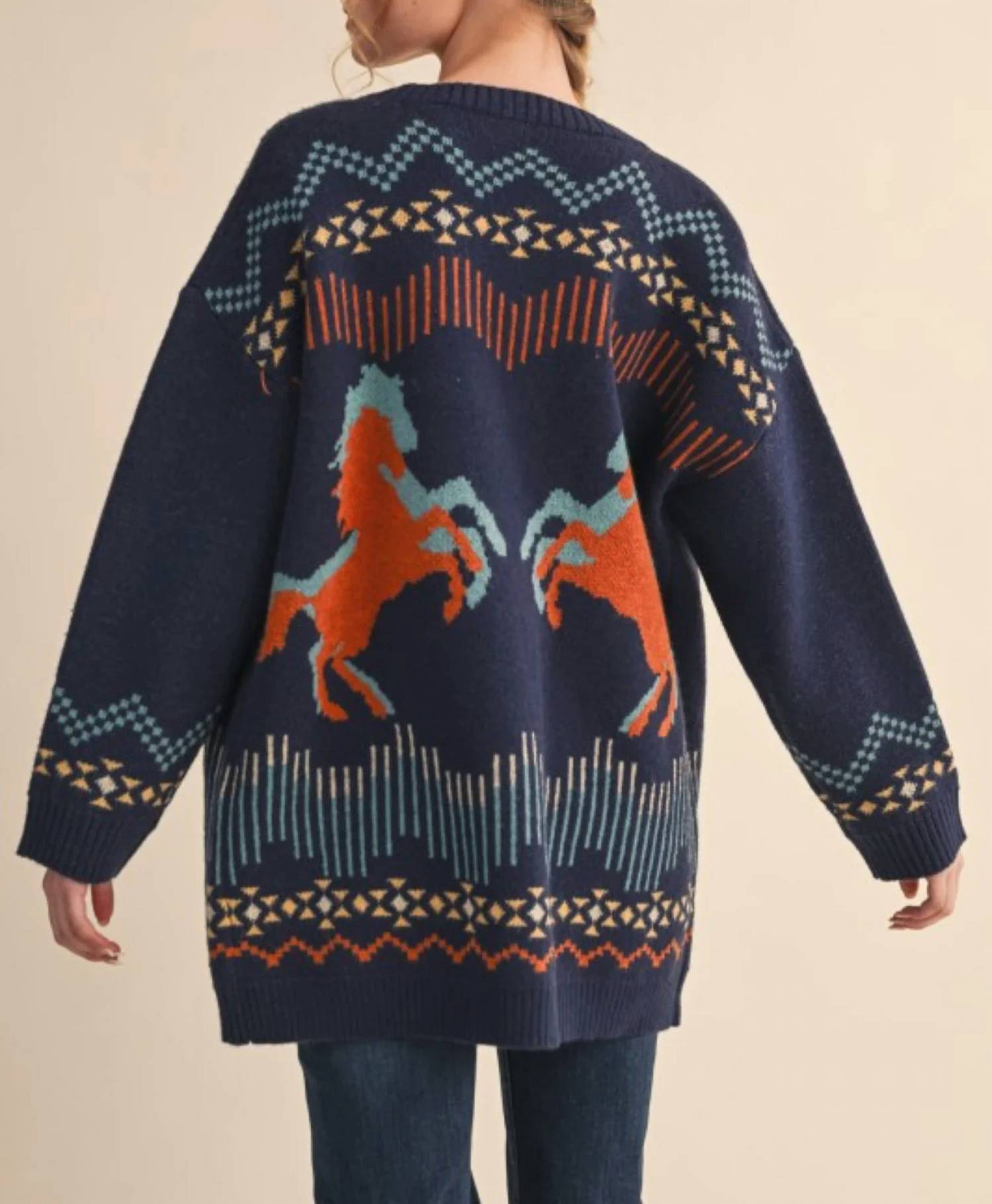 &Merci - Delmount Western Knit Sweater Cardigan