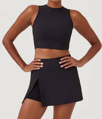 Spanx - Contour Rib Mock Neck Crop Top