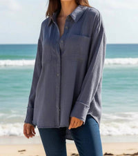 O'Neill - Frayed Hem Lightweight Top