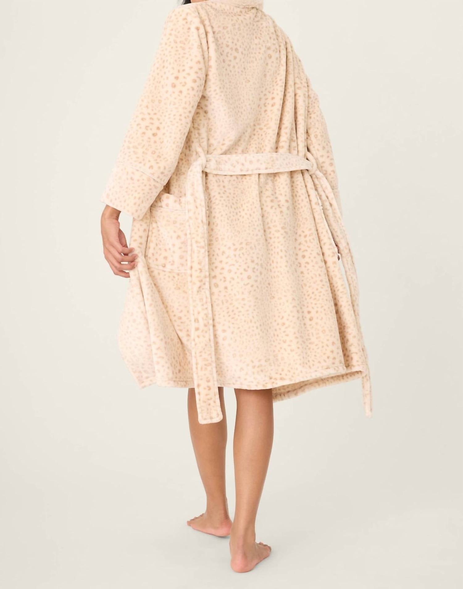 Pj Salvage - Luxe Plush Leopard Print Robe
