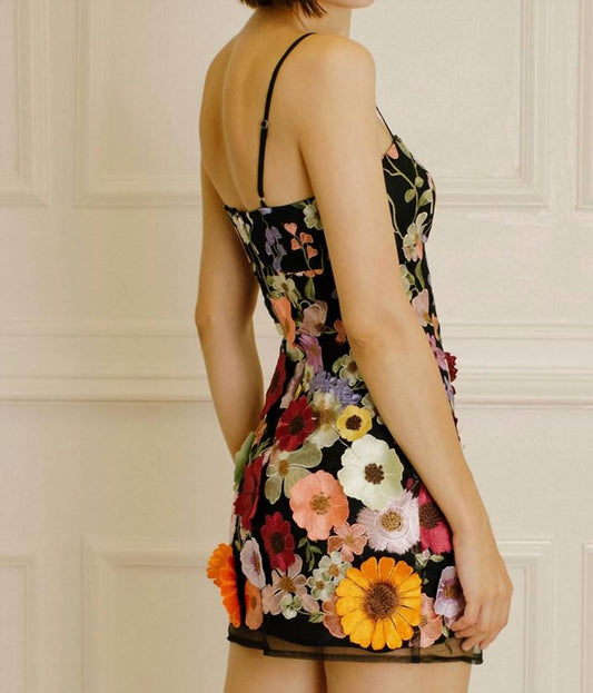Storia - 3d Flowered Mini Dress