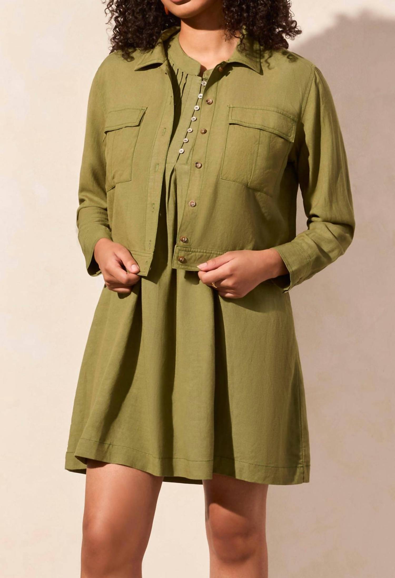 Tribal - Button-front Jacket With Chest Pockets