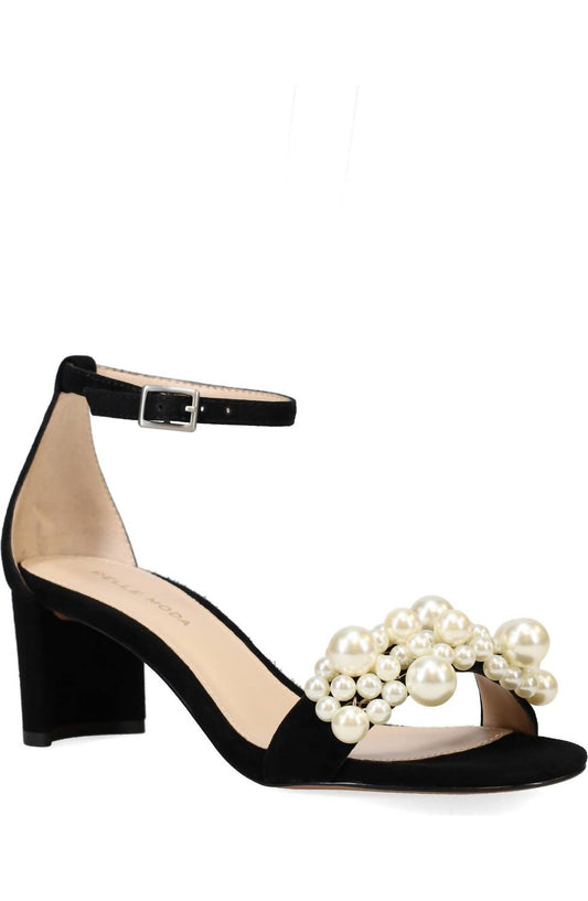 Pelle Moda - Women's Vacie Imitation Pearl Sandal