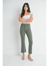 Just Black Denim - Cropped Demi Flare Slim Jeans