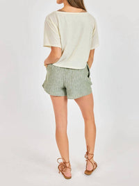 Sadie & Sage - Sand Layered Tank And Tee Set