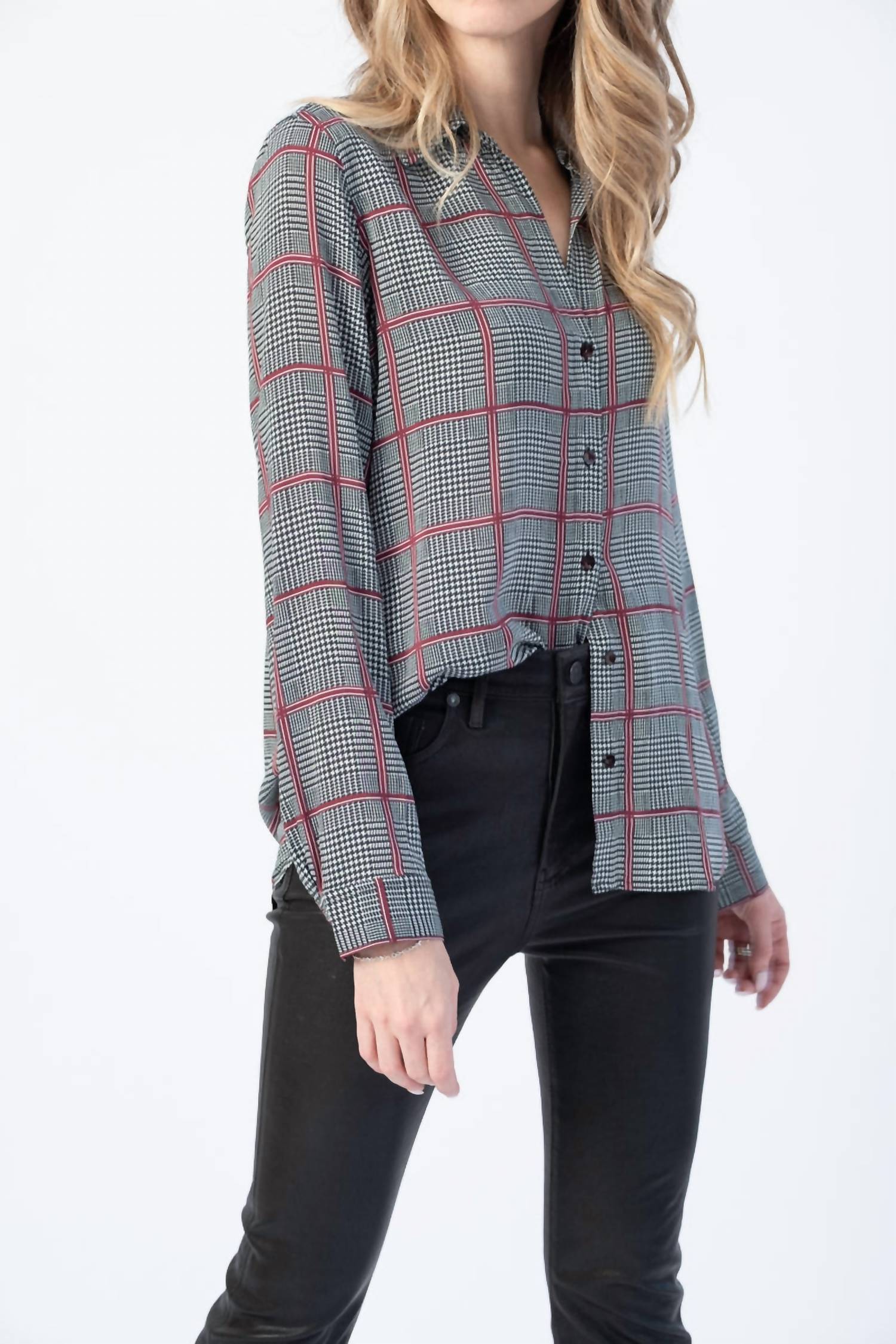 L'Agence - Nina Long Sleeve Blouse