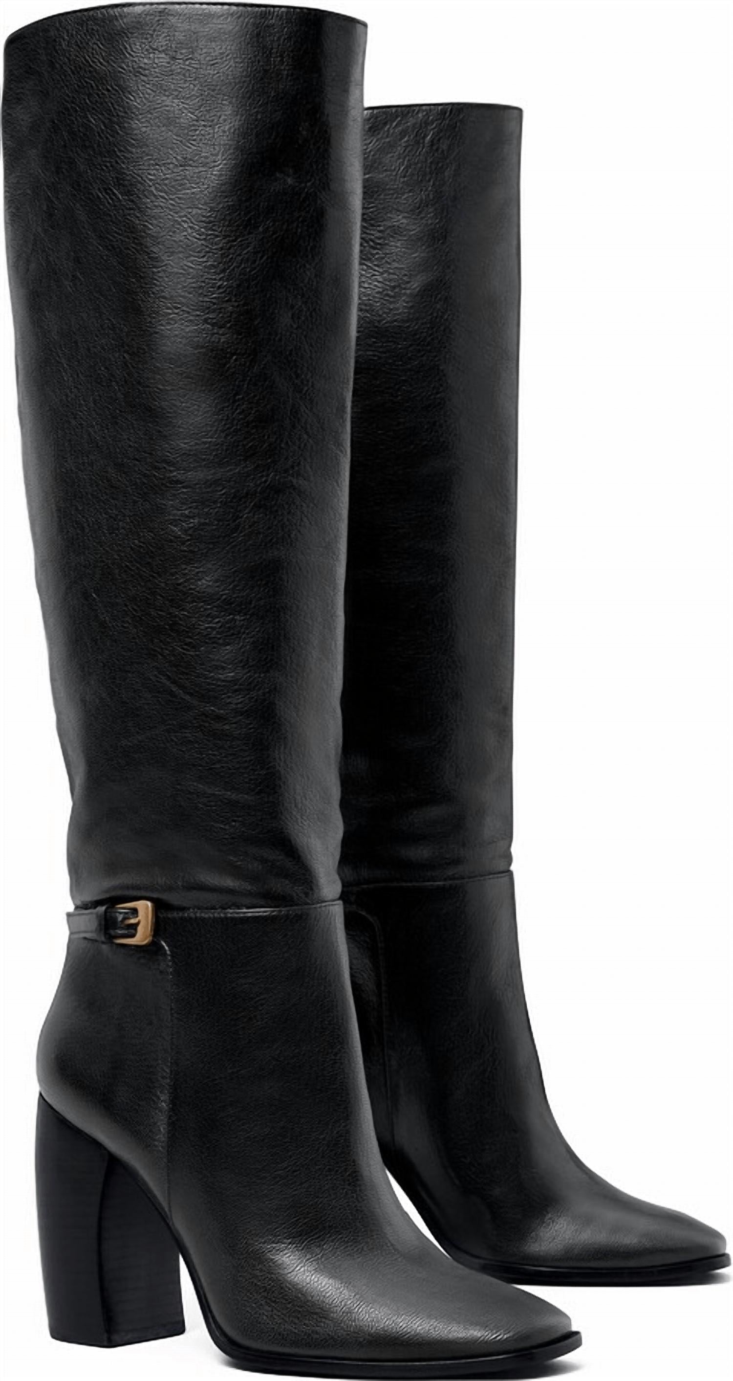 Banana Heel Buckle Boot