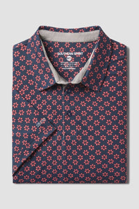 Southern Shirt Company - Down Set Hut Printed Short Sleeve Polo
