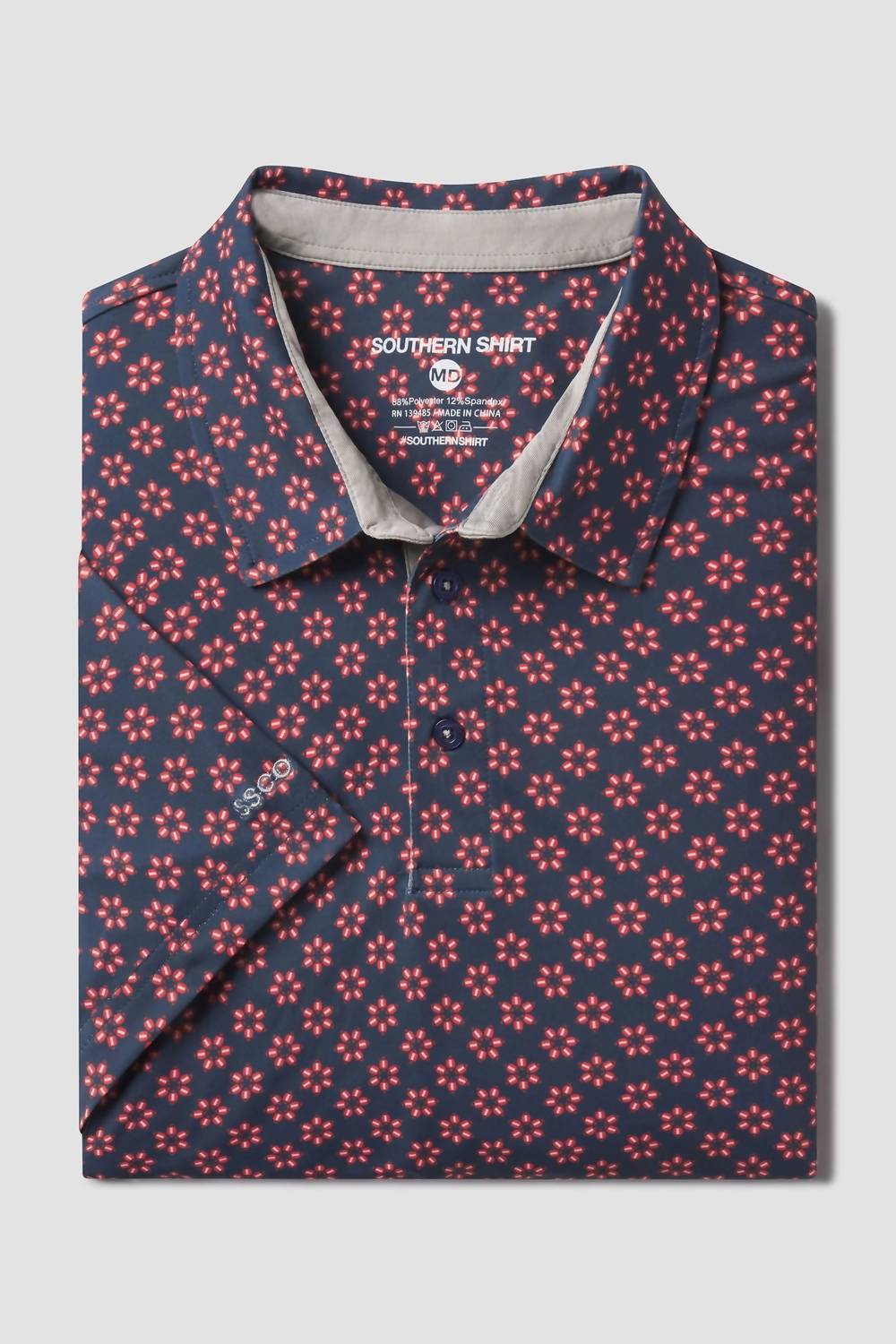 Southern Shirt Company - Down Set Hut Printed Short Sleeve Polo