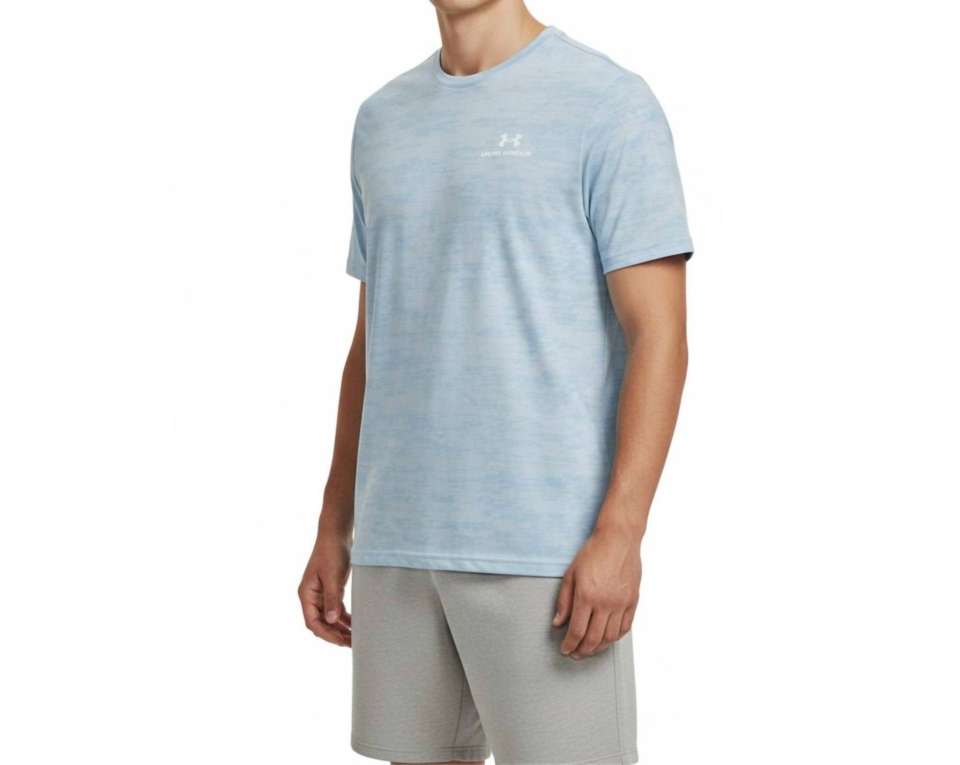 UNDER ARMOUR Vanish Energy Printed Shirt Top in stream - men's t-shirt - detail view