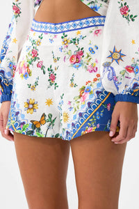 Camilla Wide Waistband Short in tiles darls - women's shorts - view 4