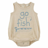 Oh Baby! - Infant "go Fish" Print Bubble Onesie