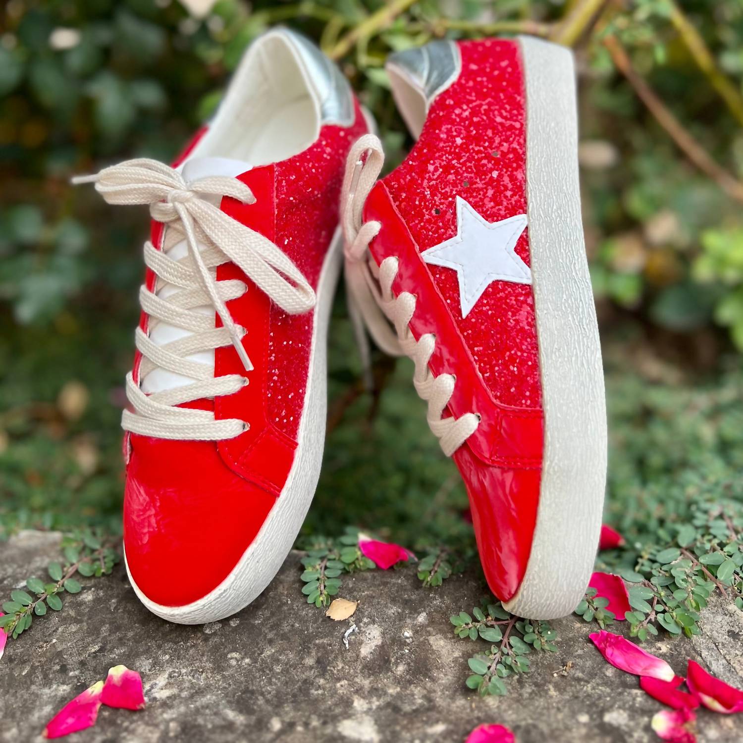 MiiM Women's Glazed Star Sneakers in red - women's sneaker - view 5