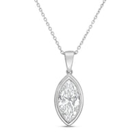 Diana M Jewels - Women's Marquise Lab-Grown Diamond Pendant Necklace (3.00 Ct) - Signature