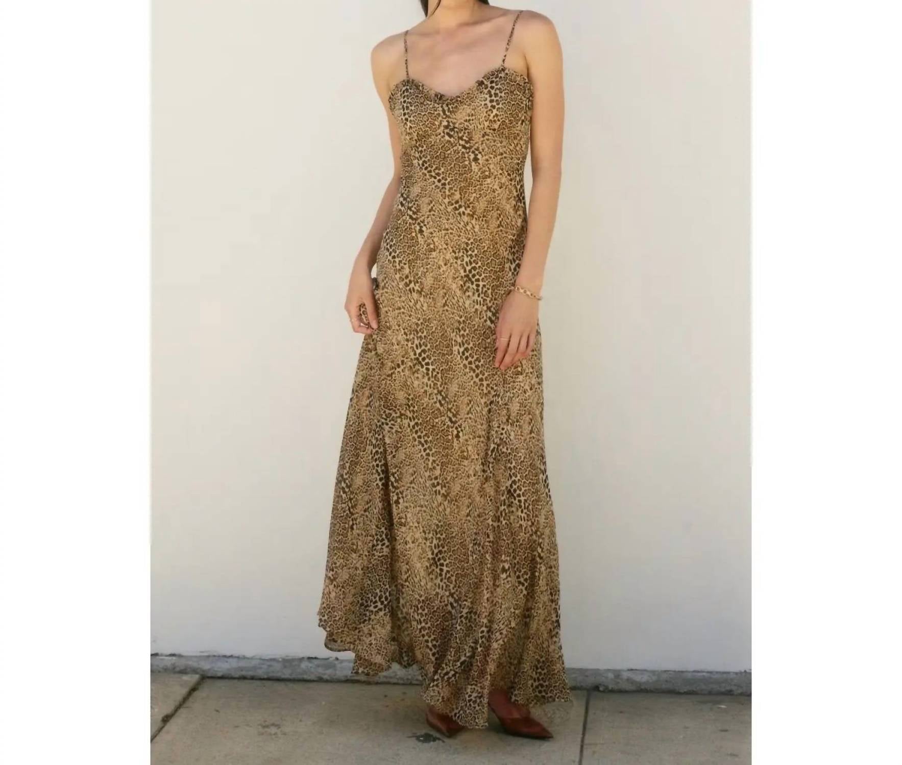 Dress Forum - Sahara Ember Leopard Print Maxi Dress