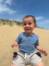 Me & Henry - Boy's Jibe Ribbed Onesie