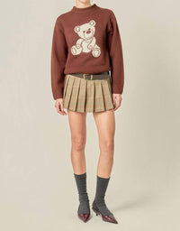 English Factory - Olivia Teddy Bear Knit Sweater