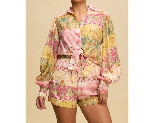 Luxxel - Spring Paisley Short Set