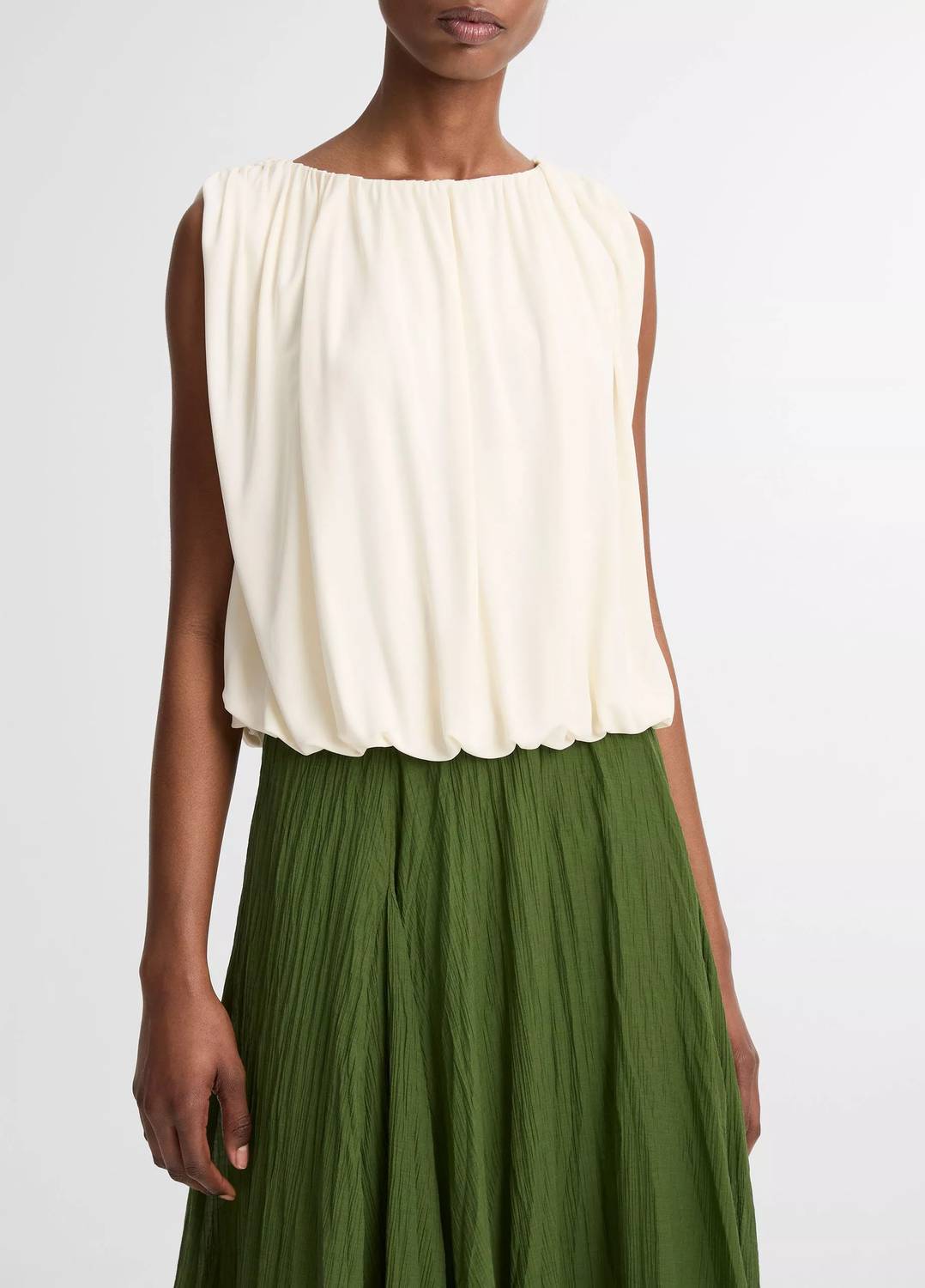 Vince - Matte Jersey Bubble Top