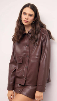 Minkpink - Faux Leather Skirt