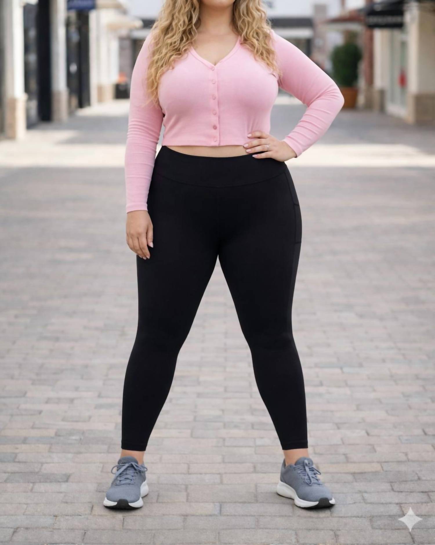 Julia Rose - Pocket Leggings - Curvy