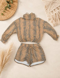 Zenana - Women's Wild And Cozy Lounge Set