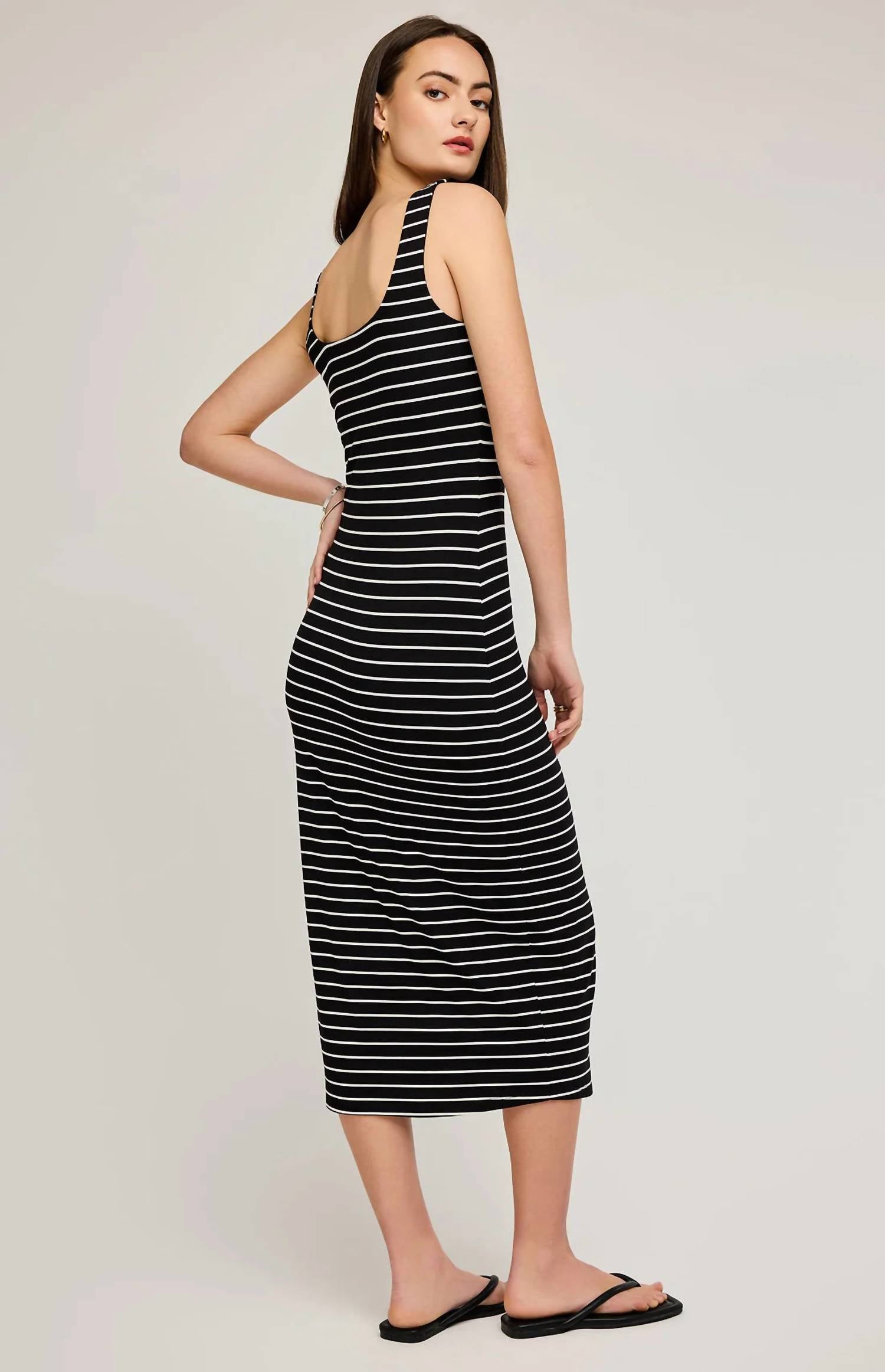 Gentle Fawn Marley Midi Dress in black - women's dress - alternate view