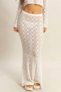 Little Secret Of Mine - Crochet Maxi Skirt