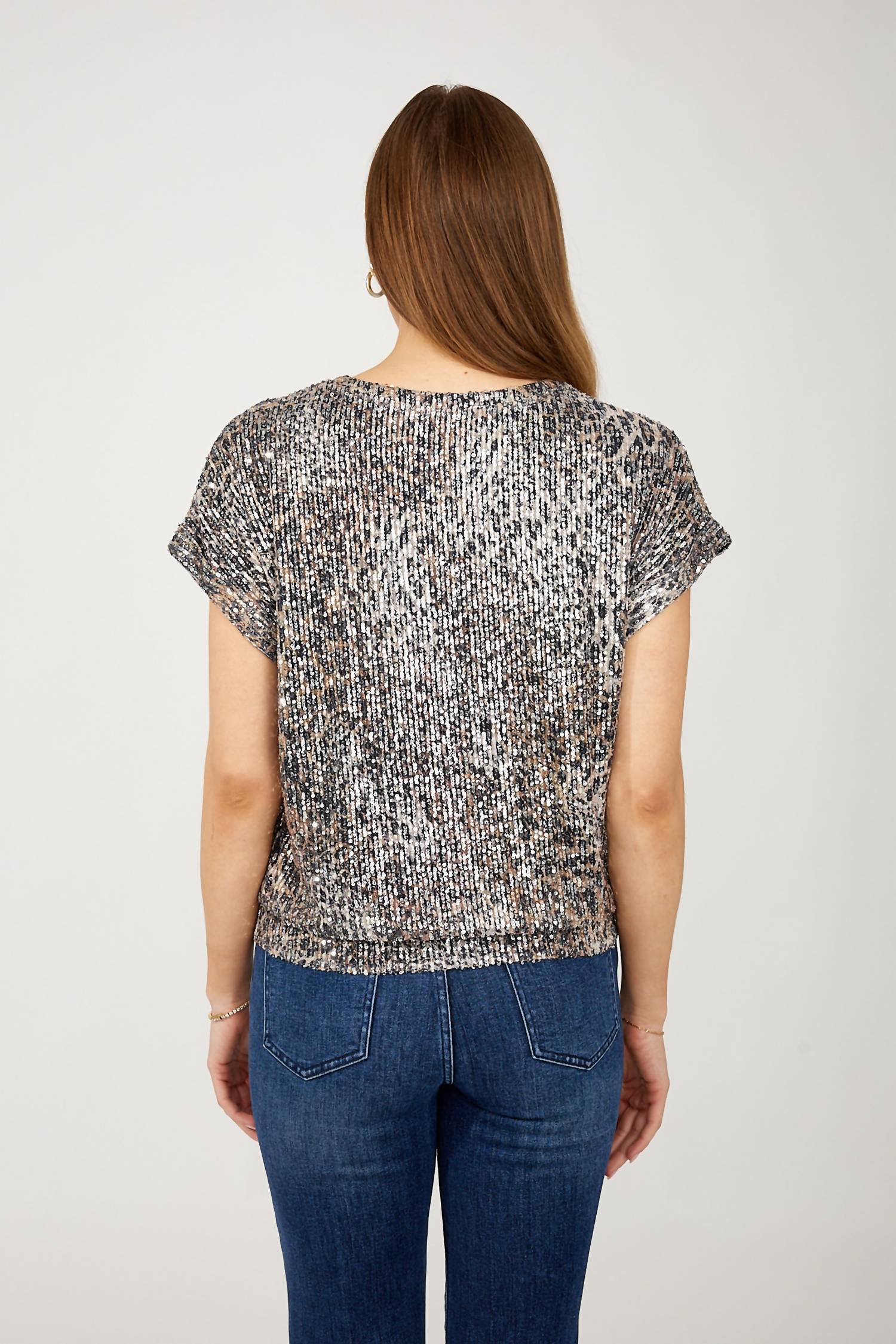 Frank Lyman - Short Sleeve Sequence Top