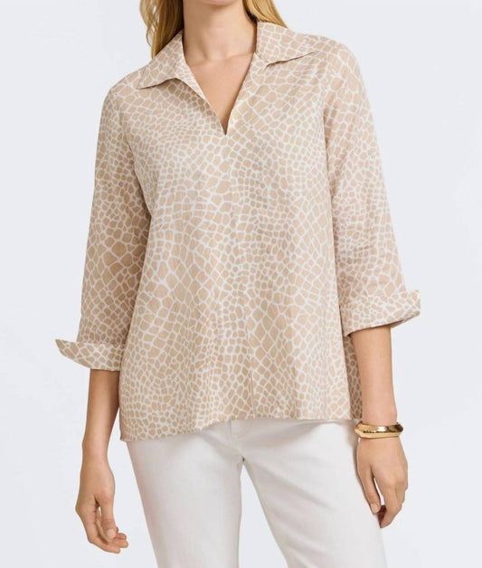 Foxcroft - Fiona Long Sleeves Top