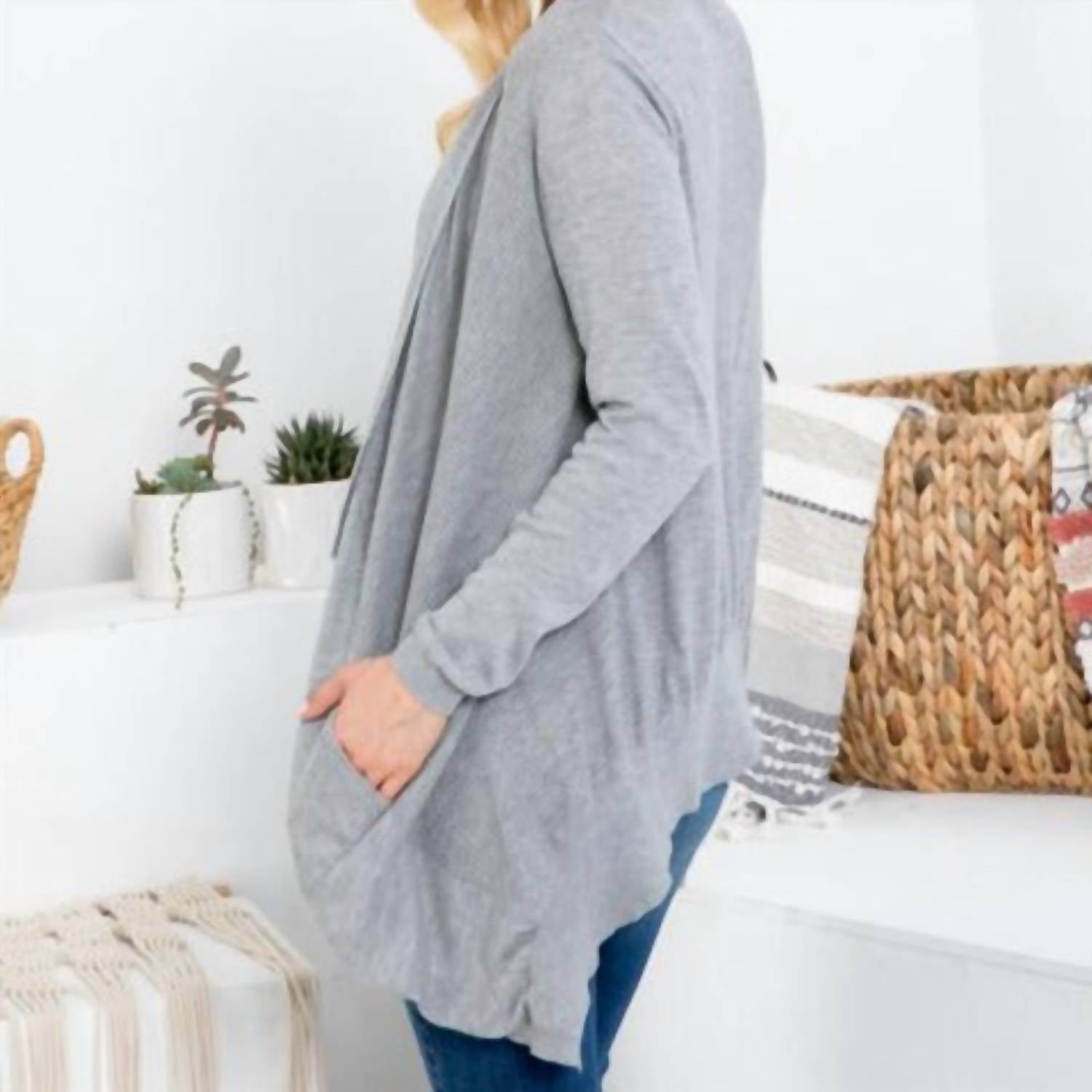 Miracle - Open Front Pocket Cardigan