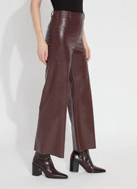 Lysse - Vegan Leather Wide Leg Pants