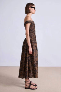 Apiece Apart - Lace Floral Britt Off-shoulder Maxi Dress