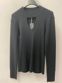 Minnie Rose - Women's Key Hole Sweater