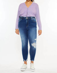 Kancan - High Rise Double Button Skinnies