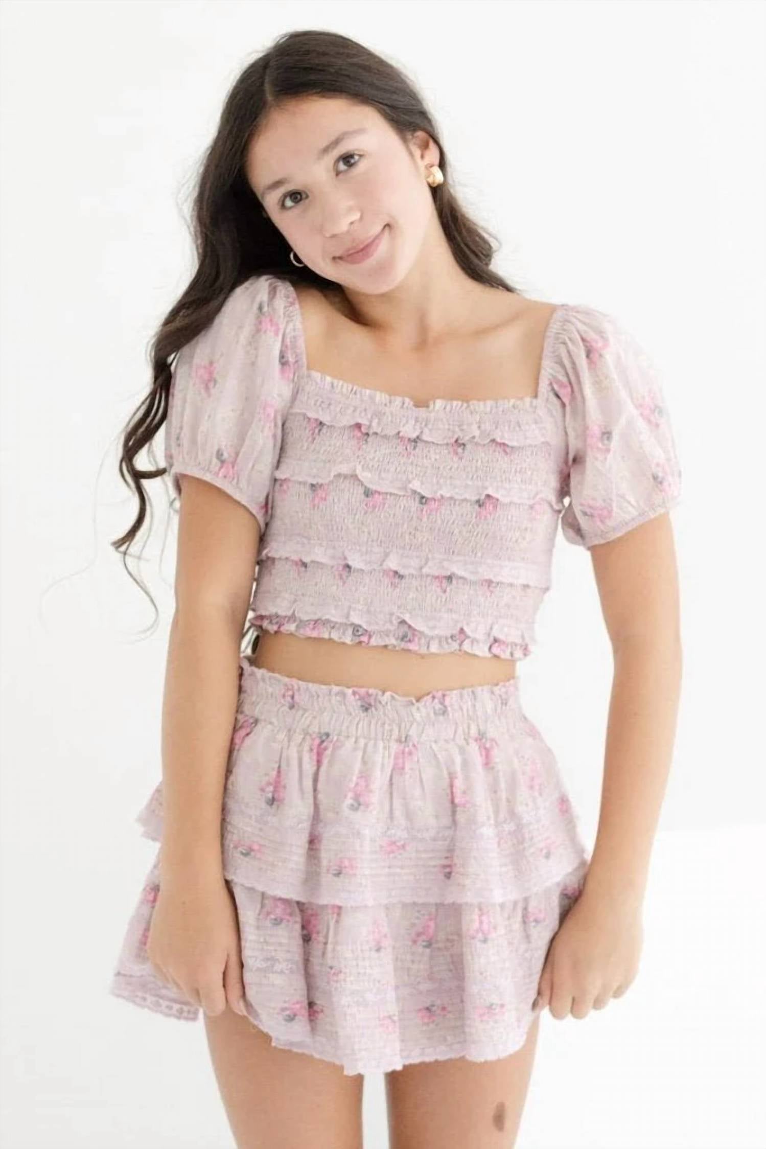 Loveshackfancy - Ruffle mini skirt