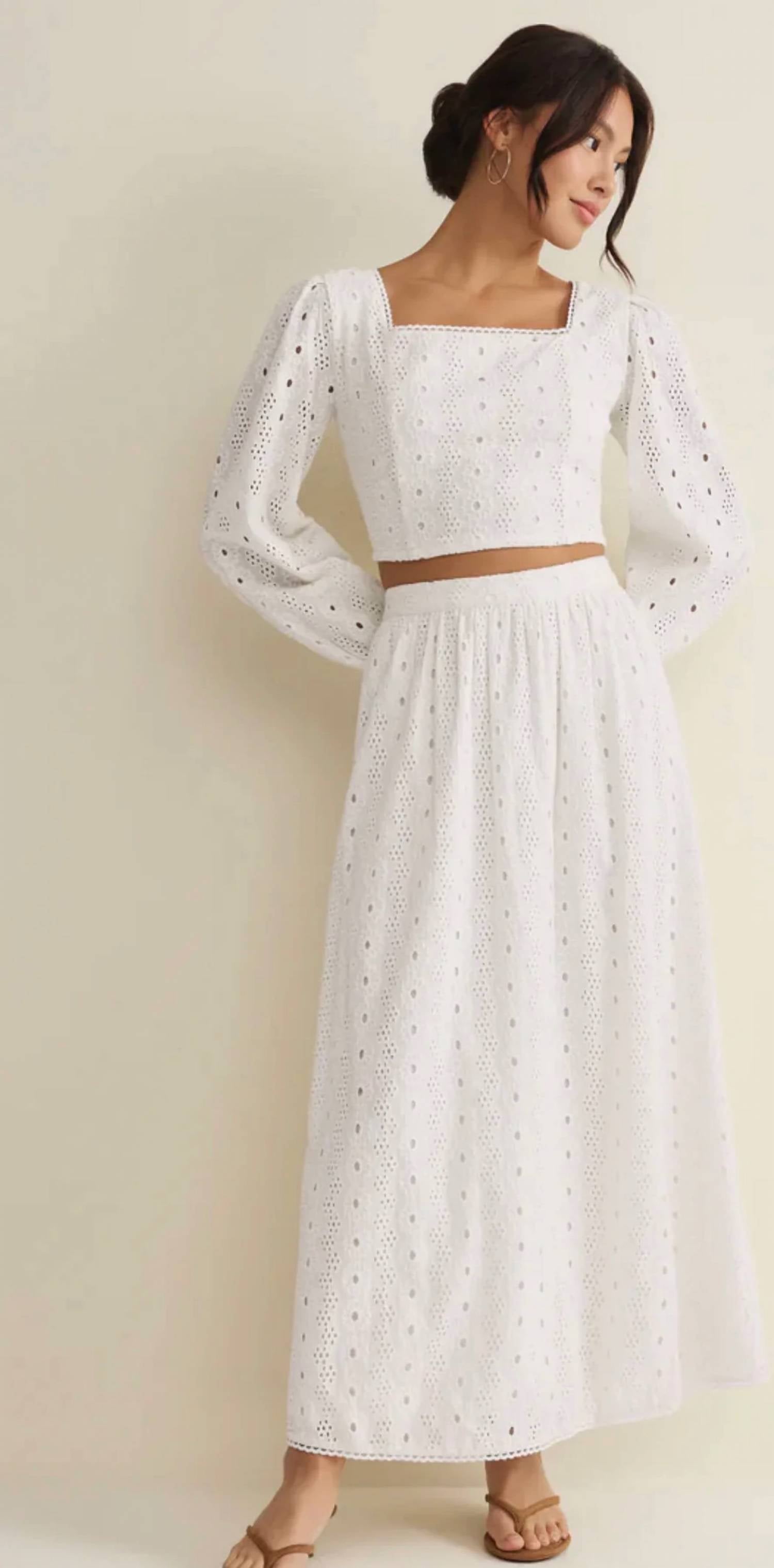Z Supply - Eyelet Midi Skirt